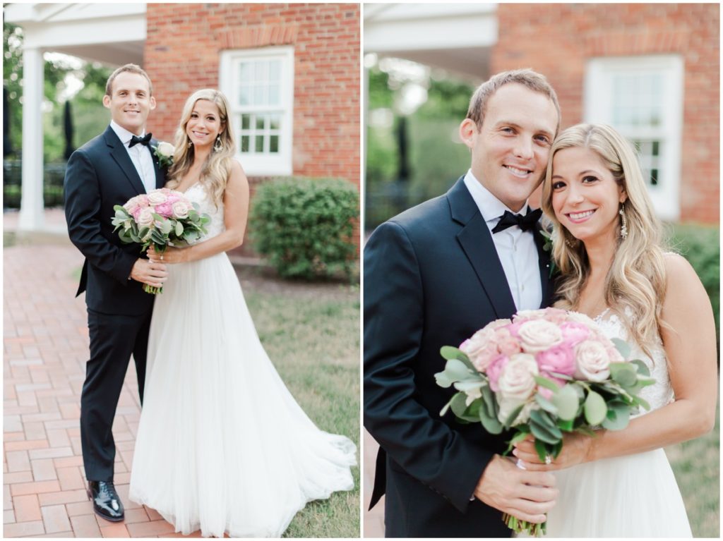 Wedding photography portraits of a bride and groom in Akron, Ohio 