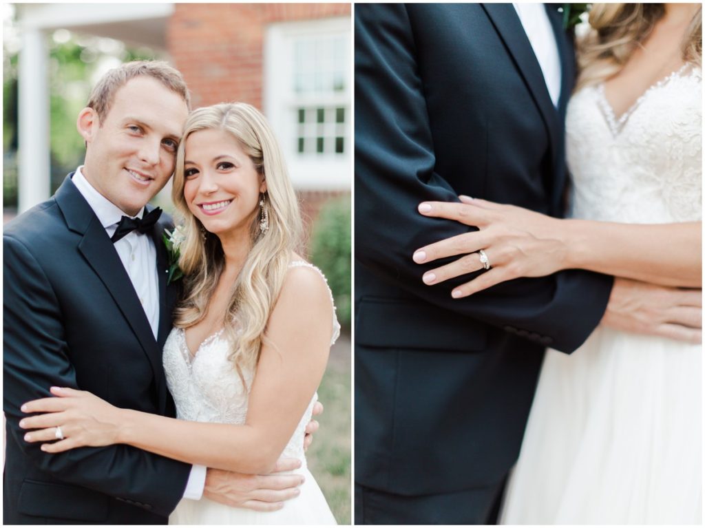 A couple posing for their wedding photography portraits in Akron, Ohio.