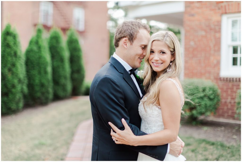 Wedding photography portraits of a bride and groom in Akron, Ohio 