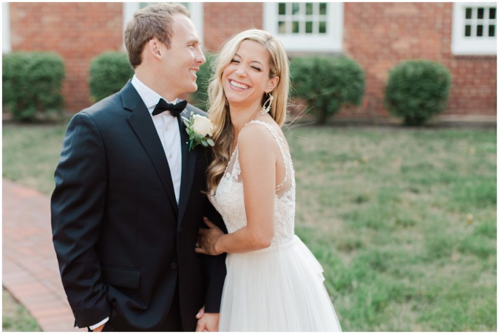 Wedding photography portraits of a bride and groom in Akron, Ohio 