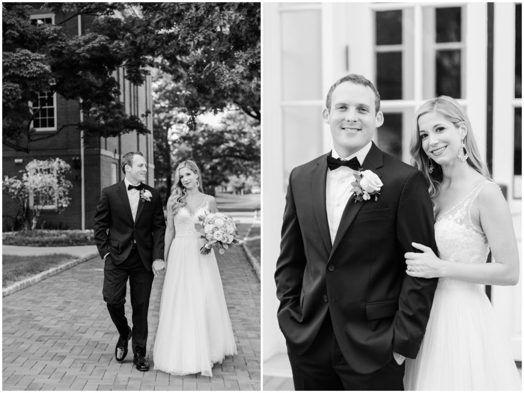 Wedding photography portraits of a bride and groom in Akron, Ohio 