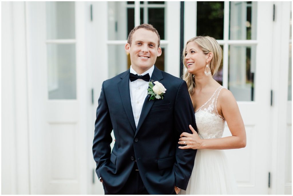 Wedding photography portraits of a bride and groom in Akron, Ohio 